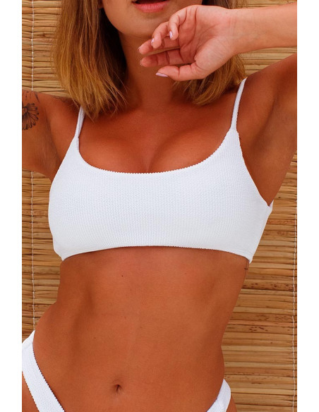 Top Regata Textura Branco