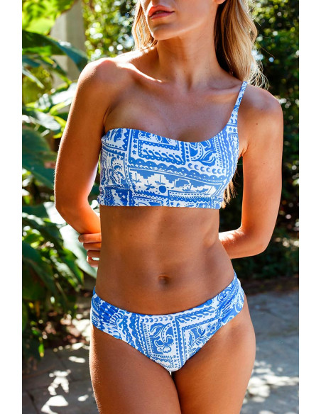 Biquini top de um ombro só + cueca borboleta Sambaqui