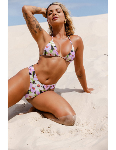 Biquini top cortininha + cueca asa delta Hortencia