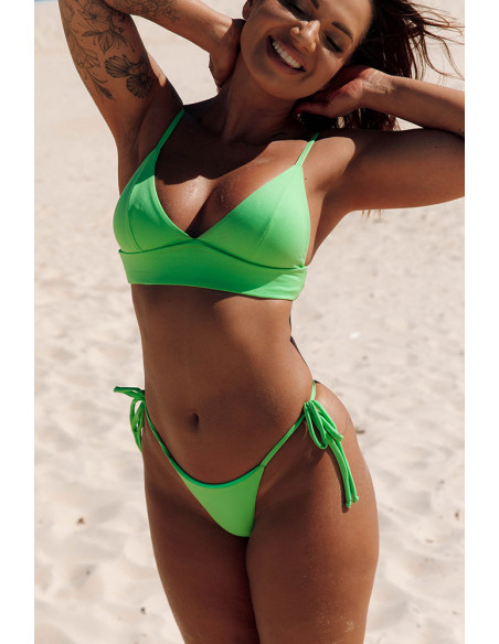 Biquini verde fluorescente