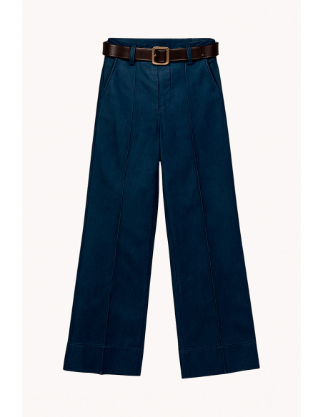 Calça de ganga com elastano