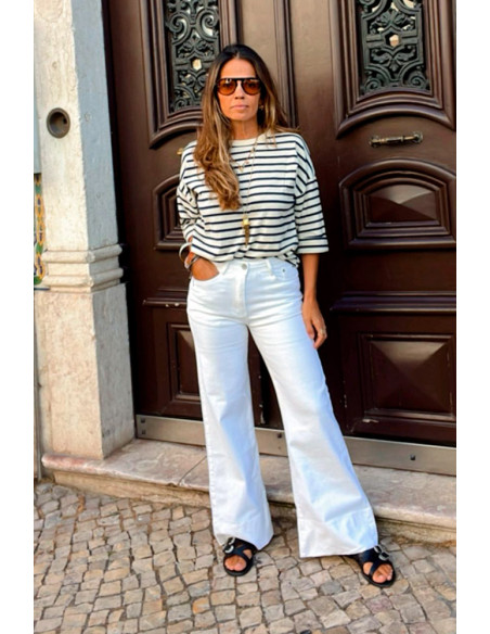 Calça de ganga branca