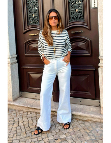 Calça de ganga branca